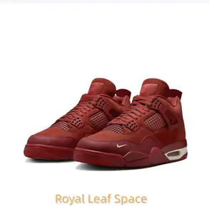 Retro Mid-Top Basketball Shoes in Burgundy Suede and Mesh with Visible Air Cushioning Unit and Durable Rubber Outsole for Versatile On-Court and Casual Wear