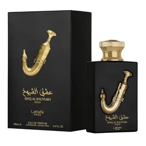 Ishq Al Shuyukh Perfume Aroma Eau De Parfum Unisex Luxury Scented Cosmetic with Woody Leathery Fragrance for Women and Men