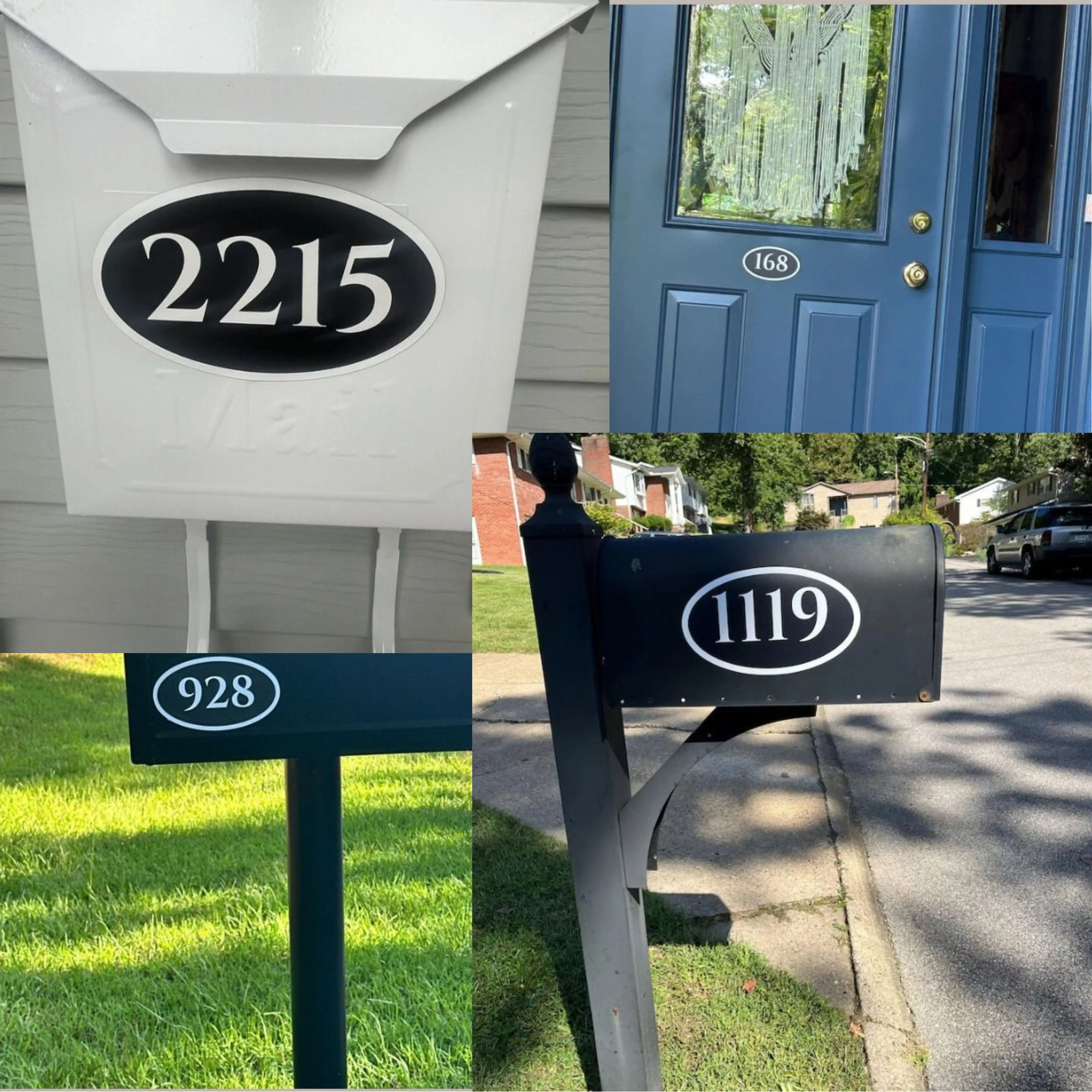 Customizable Magnetic House Number Plate - Multi-Size Personalized Mailbox Address Numbers, No Drilling, Easy to Move, Magnetic Sign, Home Decor Plaque