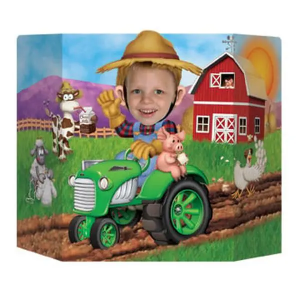 212 MAIN Farm Scene Backdrop Props - Pack of 6, Festive Party Decor for Home Supplies
