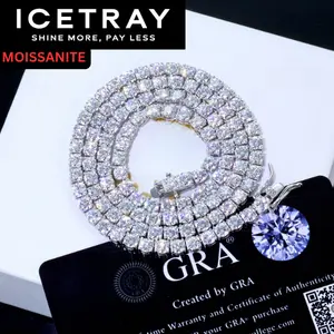 ICETRAY Deluxe Moissanite Tennis Chain