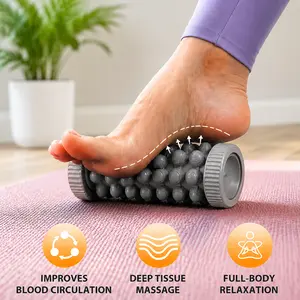 Foot Massage Roller for Plantar Fasciitis, Manual Deep Tissue Foot Massager, Trigger Point Roller for Arch Heel Pain Relief and Recovery