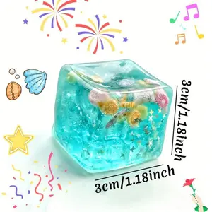3D Cartoon Cube Fidgets Squishies Toys - Decompression Squeeze, Squishy Texture Stress Relief Decor, Ideal Christmas & Birthday Gifts for Grandchildren (Sports & Outdoor Protective Gear Accessory)