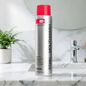 Hismile iD Stain Whitening Mouthwash 237ml | Teeth Whitening, Freshens Breath & Inhibits Bacteria Growth with Essential Oils | Portable for Daily Use | Whiten. Freshen. Deep Clean.