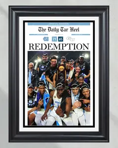 2017 North Carolina Tar Heels NCAA College Basketball Champions Poster No Frame Front Page Newspaper Print