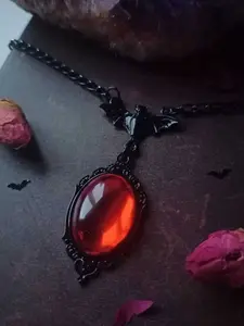 Gothic Style Pendant Necklace, Unique Design Jewelry Accessory, Gothic Mystery Jewelry, Perfect Gift for Gothic Fashion Lovers, Stylish and Trendy Look