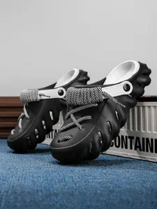 Unisex Minimalist Sporty Plain Color Slides, Casual Comfortable Breathable Beach Clogs, Lightweight Breathable Slippers, Trendy All-match Slippers for Indoor & Outdoor Wear, Boy