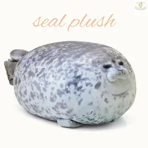 JIAJCHUF Seal Plush Toy, Realistic Seal Stuffed Doll, Soft PP Filling, Perfect for Hugs, Huggable Stuffed Animal, Birthday Christmas Gift, Cute Ocean Companion, Soft Stuffed Animal, Soft Cuddly Gift
