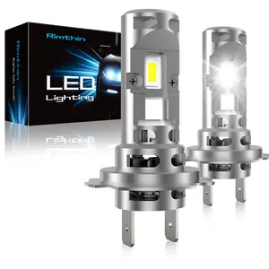 Rimthin H7 LED Headlight Bulbs 6000K Cool White 6Ow16000LM IP67 Pack of 2 High/Low Beam Bulbs, Pack Of Two