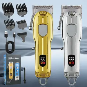 Professional Cordless Hair Clippers for Men,Wireless Hair Cutting Kit with LCD Display & Rechargeable Trimmers - Ideal Barber Set for Family Grooming