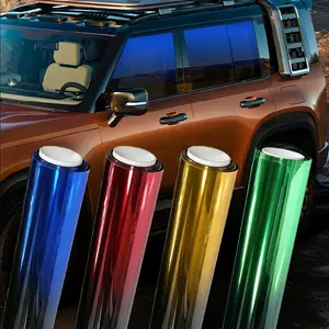Dual-Color Gradient Car Window Tint Roll 0.5x3M, Sun Blocking Privacy Window Film with Installation Tool, Universal for Auto Cars Vans RVs