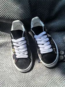 New Spring Cartoon Print Low-Top Fashion Sneakers, Retro Style Unisex Casual Shoes, Breathable Anti-Slip Trendy Comfort