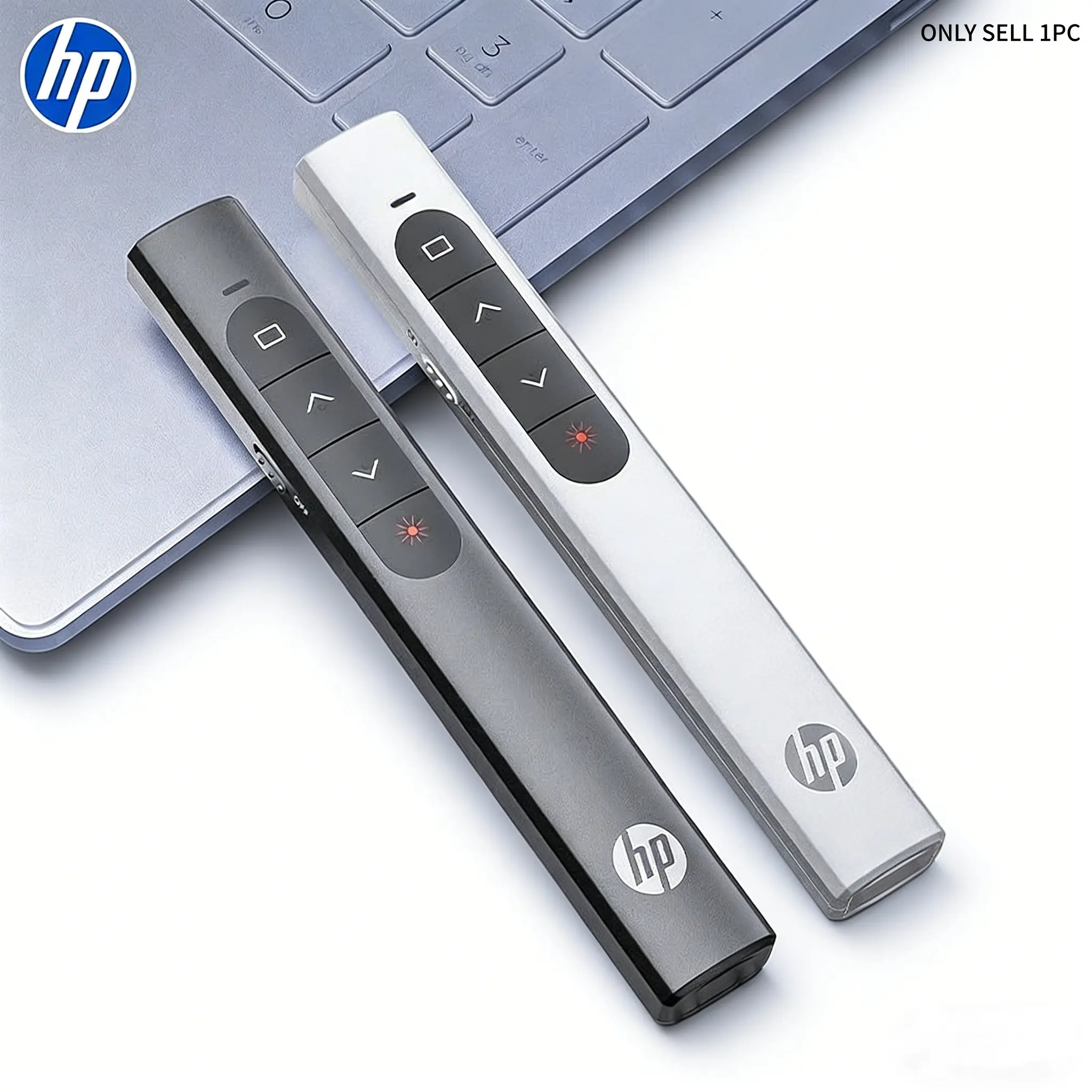 Hp Wireless Presenter USB Interface Laser Pointer 30m Range Fast Charging Ideal for Teaching Training Speech Presentation Remote Control