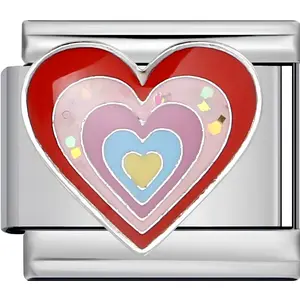 Layered Heart Charm