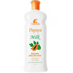 300ml ROUSHUN Papaya Milk Body Lotion, Body Care Products, Moisturizing Hydrating, Autumn and Winter Skin Rejuvenation, Nourishing Water Emulsion, TO FACE & BODY & HAND all-in-one Fragrance Moisturizer