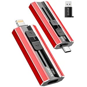 EATOP Flash Drives Intended for iPhone, Memory Stick Storage for Photos and Videos, USB External Memory Storage Flash Drive Compatible with iPhone iPad Android and Computers