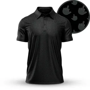 Funny Birdie Golf Polo for Men – Black Novelty Polo for Weekend Golf Style