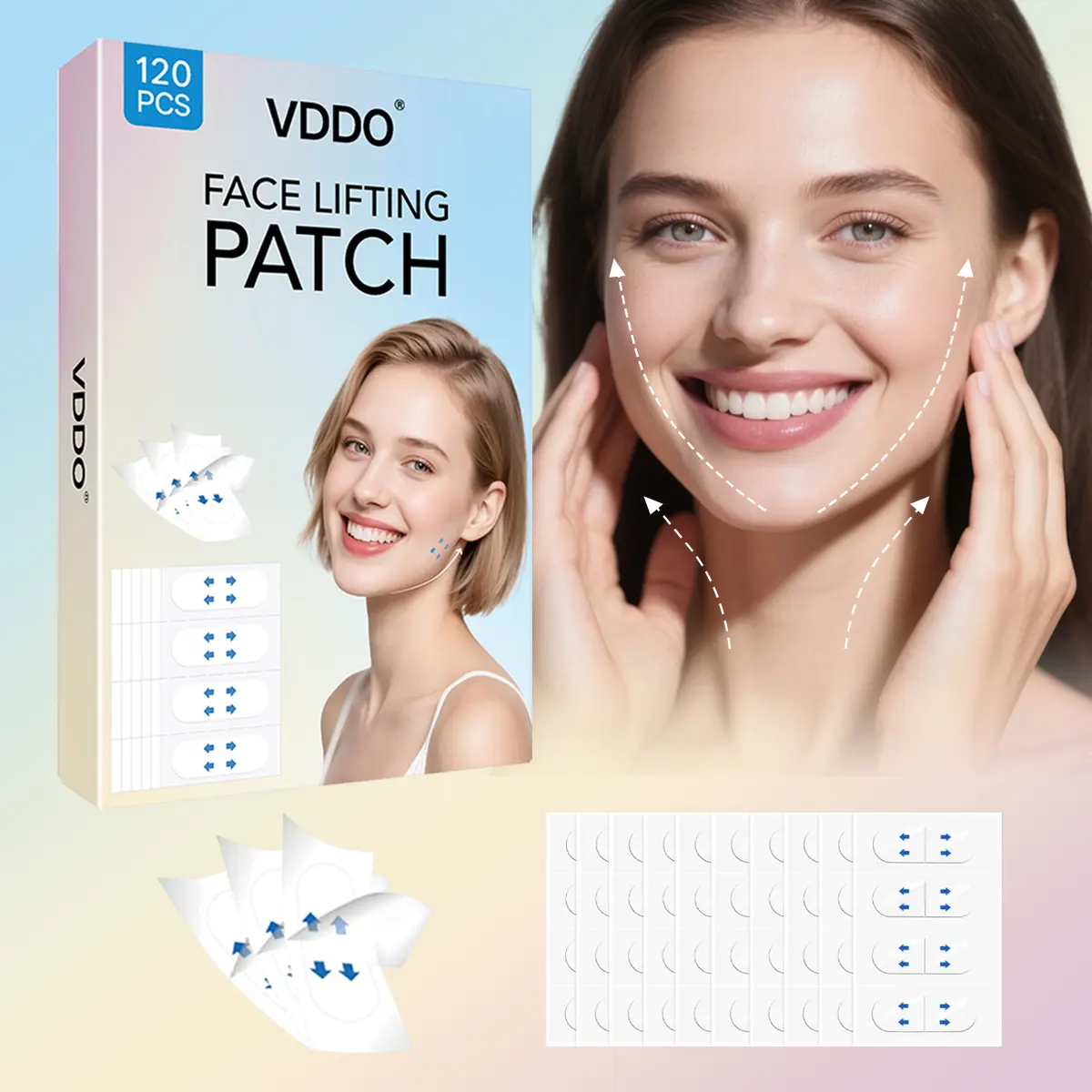 120pcs Face Lifting Patch - Invisible V-Line Face Lift Tape for Instant Wrinkle Removal and Sagging Skin summerwins