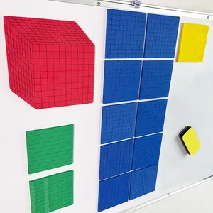 131 PCS EVA Foam Magnetic Base Ten Set for Math Education - Place Value Teaching Tools, Learning Materials, Math Manipulatives Counting Blocks Base 10 Number Blocks for Kids Math Learning
