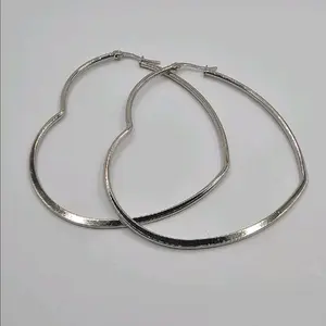 HOOPS fashion heart style stainless steel beautiful pair medium zise christmas gift accessories women