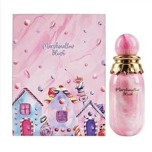 Marshmallow Blush Eau de Parfum 100ml -Marshmallow & Strawberry, Cotton Candy &Vanilla Scent,Floral Sweet Long LastingPerfume,Gourmand Floral Sweet Long Lasting EDPSpray for Women, Luxurious Everyday WearFragrance,Perfume for women