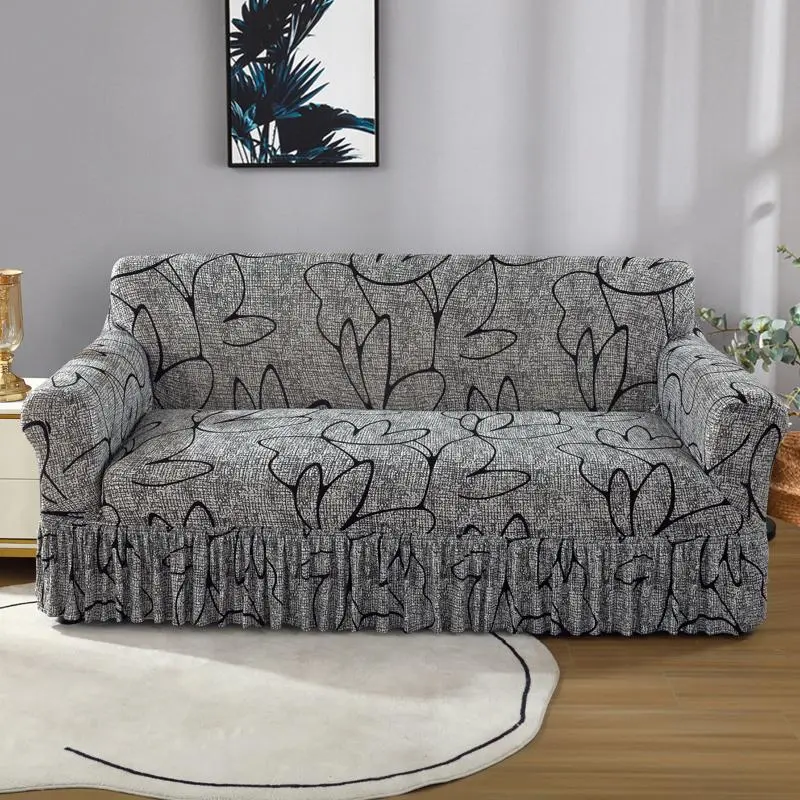 Floral Print Sofa Cover, Stretch Sofa Cover, 1 Count Modern Elastic Sofa Slipcover, Dustproof Sofa Protector for Home Living Room, Sofa Protector for Home Living Room, Washable Sofa Slipcover, Reusable Couch Protector, Slipcovers for Couches and Sofas