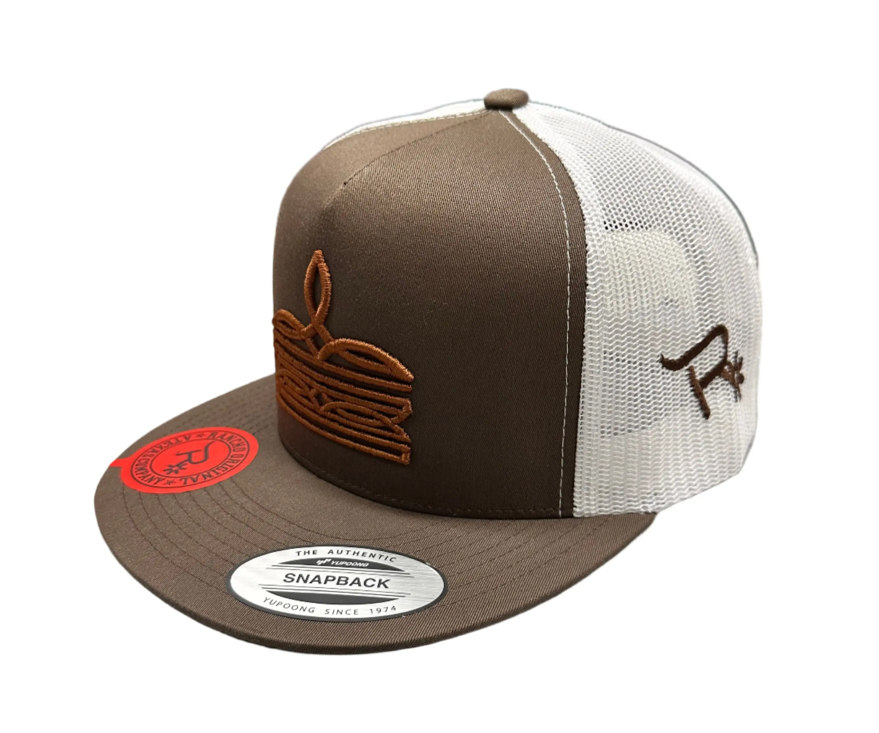 Rancho Original Boot Stitch Hat Cap - Authentic Design, Flexible Fit, Adjustable Cotton Fashion Snapback, Embroidered Flatbill, All Seasons, Ideal for Outdoor Activities, Fashion Snapback Hat