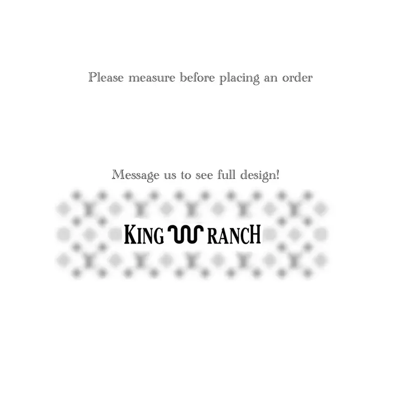 Sunroof Decal (King Ranch Regular & LV Pattern) for Trucks, Cars, and More! MEASURE BEFORE ORDERING!