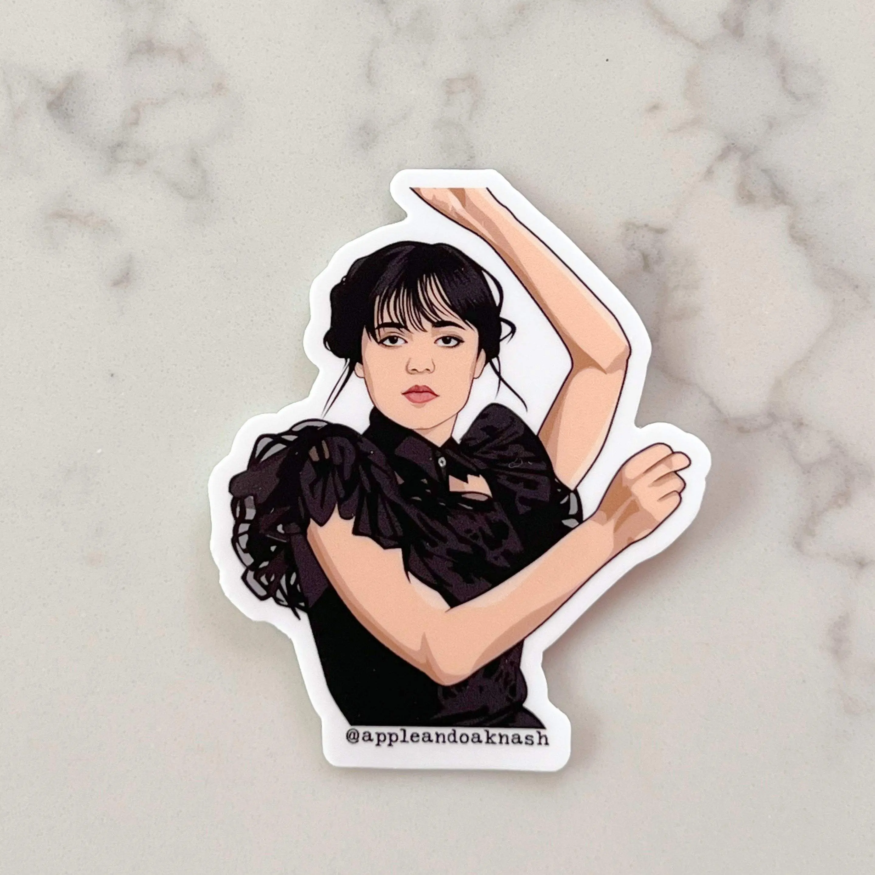 wednesday dance sticker