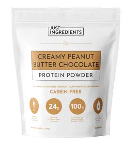 Just Ingredients Creamy Peanut Butter Protein Powder – 30-ServingBlend with Grass-Fed Whey, Pea, Pumpkin Seed, Chia & Collagen – No Sugar Added – No Gums 24g Protein Just Ingredients Creamy Peanut Butter Protein Powder – 30-ServingBlend with Grass-Fed Whey, Pea, Pumpkin Seed, Chia & Collagen – No Sugar Added – No Gums 24g Protein