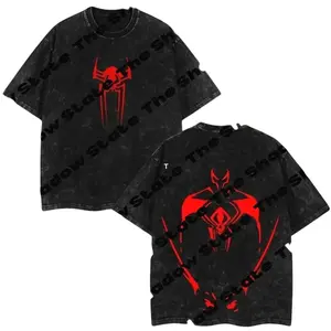 The Dark Style Spidey 2099 - Spider-Verse Menswear Gift for movie fans Top Apparel Classic Oversized Seamless Simple Straight Man designer shirts