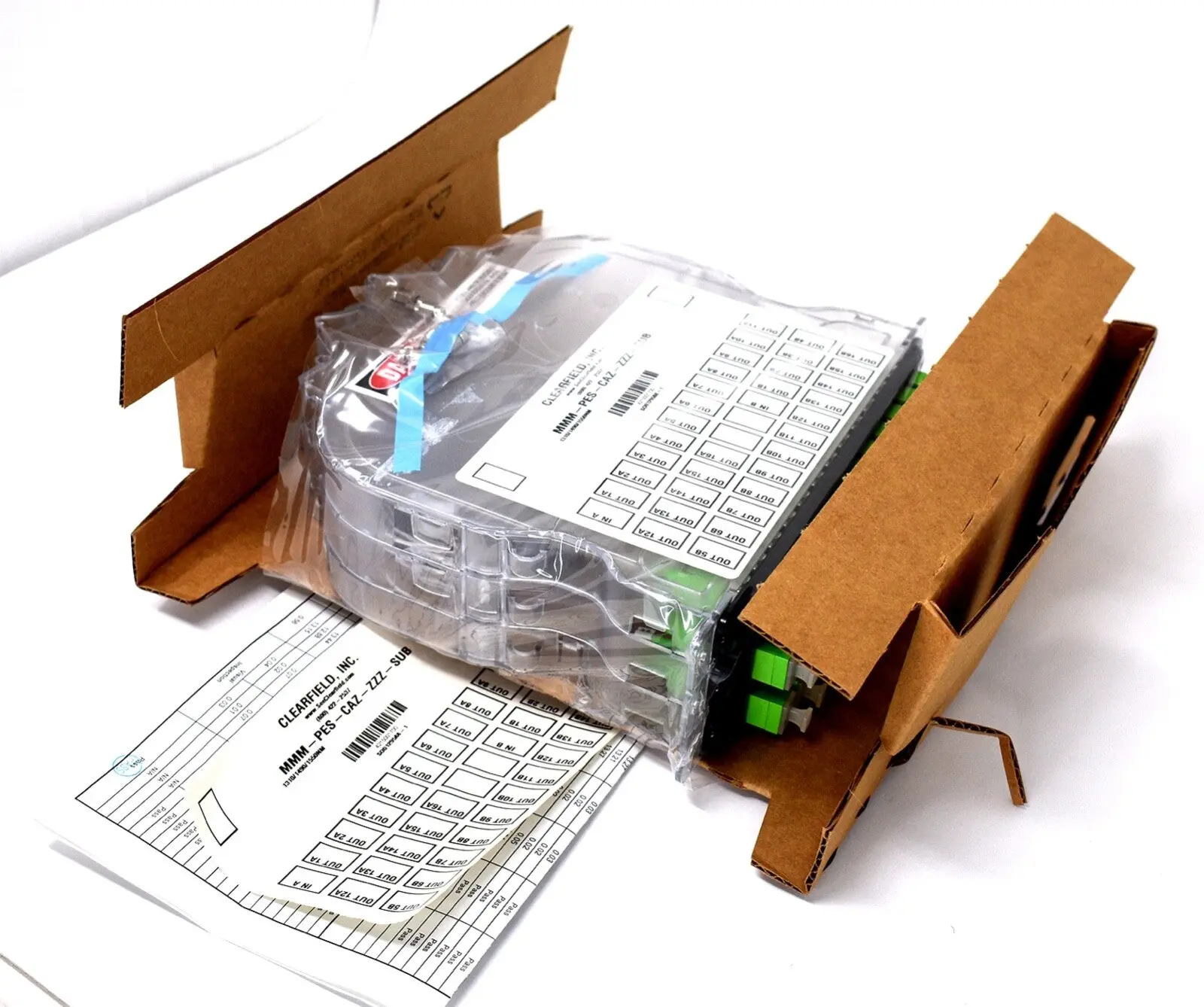 CLEARFIELD, INC Fieldsmart 1x16 Splitter Module (MKH-PES-CAZ-ZZZ) - 2 Slot C/ACP Configuration, 1x16 Fieldsmart Splitter Module, New, Same-Day Priority Shipping, Module 1X16
