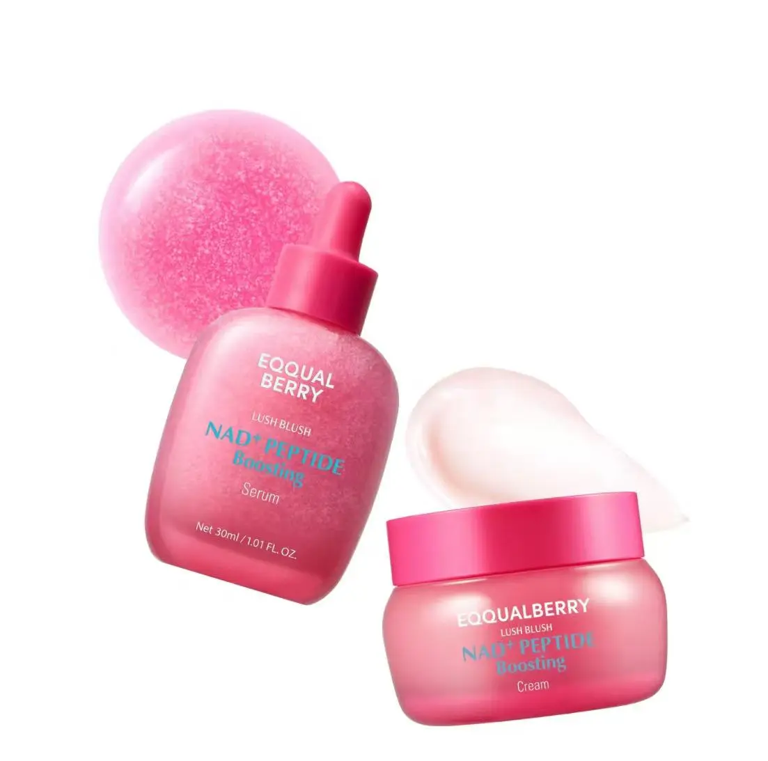 EQQUALBERRY NAD+ Longevity Ritual:Peptide Boosting Serum & Cream Duo |Advanced Anti-Aging & Cellular Skin Repair |Firming & Lifting for Face, Neck & Body