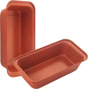 2PCS Nonstick Loaf Pan with Easy Release | Oven & Dishwasher Safe Brownie Pan, Non-stick Baking Dish for Home Kitchen