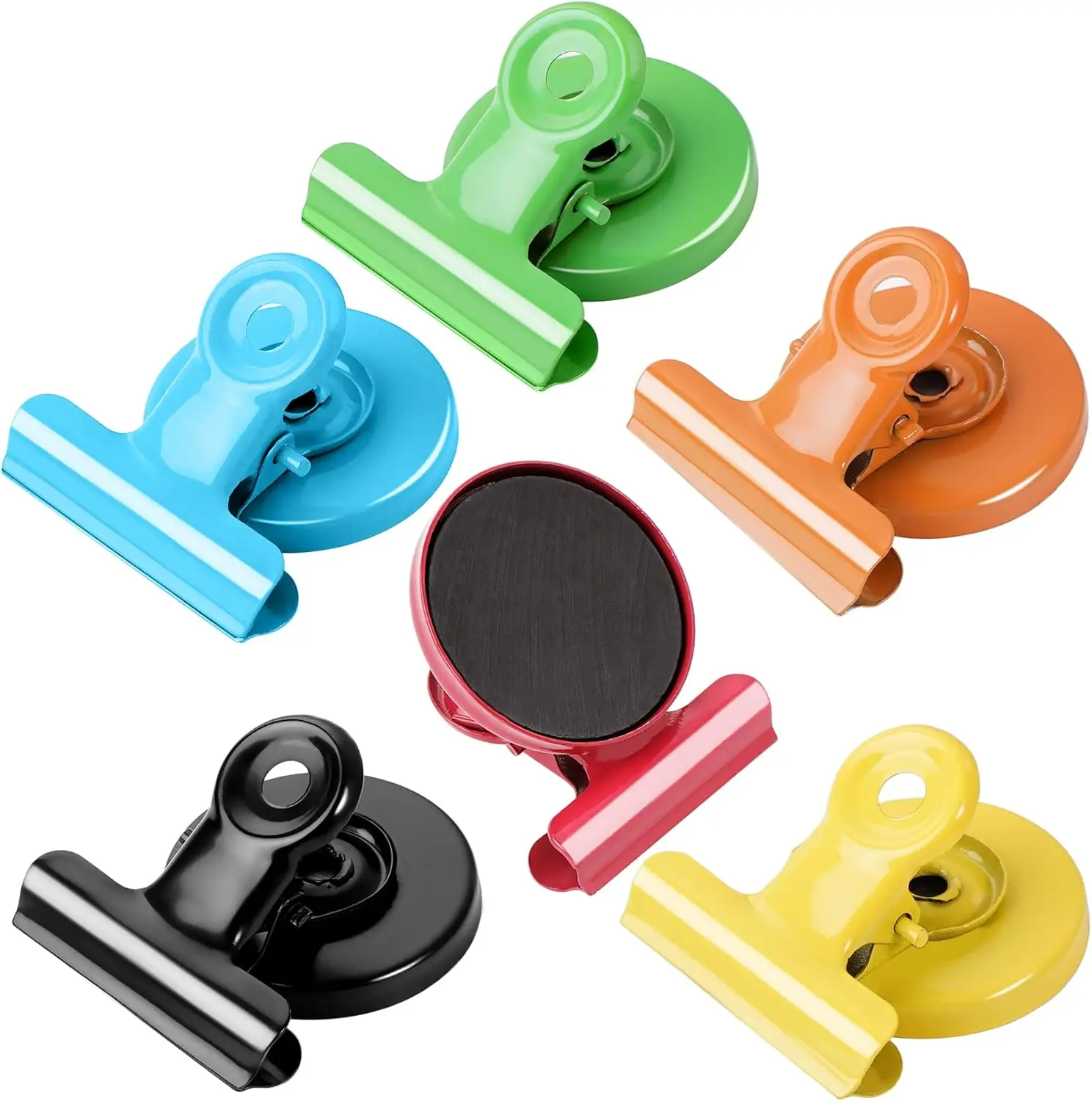 6 Pack Magnetic Clips for Whiteboard, Refrigerator Magnets Fridge Magnets for Fridge, Fridge Magnet for Kitchen Office Organizing & Decorating