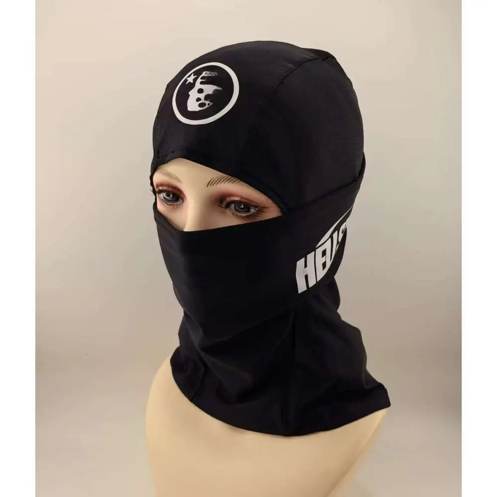 Black Hellstar Ski Mask - Full Balaclava Face Cover with Logo and Star Design, Style and Functionality for Skincare and Skin Repair