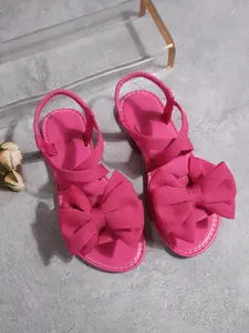 Colorful Bow Elastic Back Strap Flat Sandals for Women, Summer Versatile Style, Comfortable and Stylish Footwear for Daily Wear