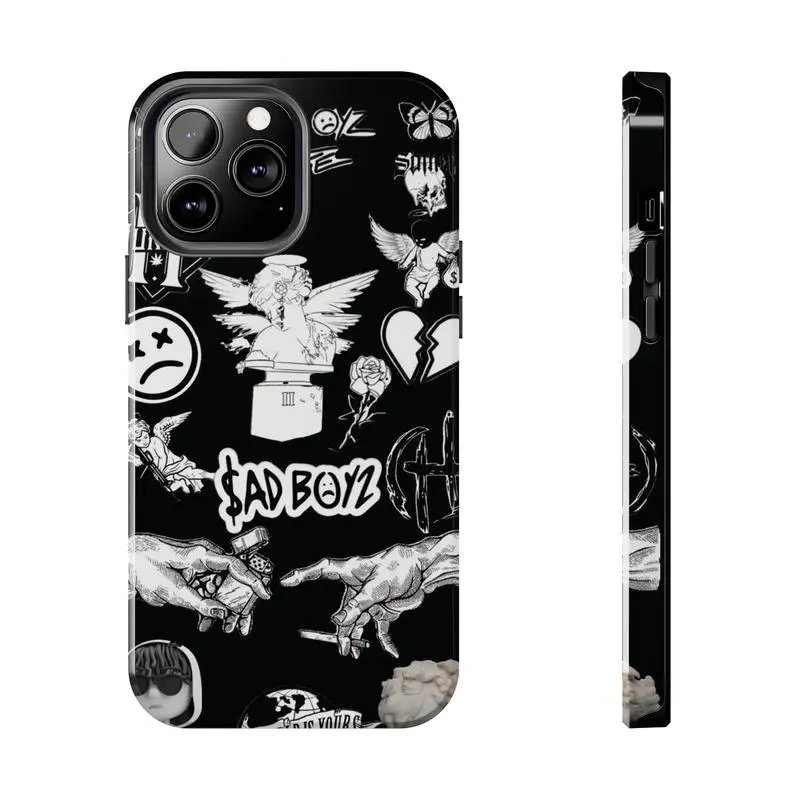 Junior H, Sad boyz phone case, tough phone case, Accessories, Suitable for iPhone 17/16/15/14/13/12/11 Pro Max/Plus and  Samsung Galaxy S23FE/22/23/24/25