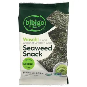 Bibigo Seaweed Snack, Wasabi, 0.35 oz (10 g)