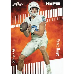 Mint Drake Maye 2023 Leaf HYPE 114a Just 5000 Ever Made Rookie Card