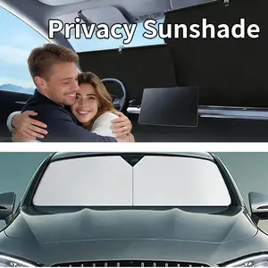 Car Privacy Shades,Car Sunshade Cover Sun Shade Windshield Visor Protector Windscreen Folding Auto UV Protection Curtain Styling Accessories