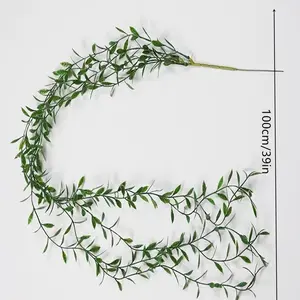 5pcs Lush Ivy Leaves Wall Hanging, Realistic Artificial Greenery, Artificial Ivy Vine, Artificial Plants for Home, Garden, Wedding, Party Decor, Easy Installation