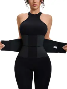 1 Count Women's Velcro Waist Trainer Shapewear Belt, Fajas, Comfortable Breathable Nylon fabric Waist Cincher, High Resilience Shapewear Girdle, Tummy Control Body Shaper Corset, Shapewear Abdominal, Suitable For Daily Wear Or Gym, Black Friday