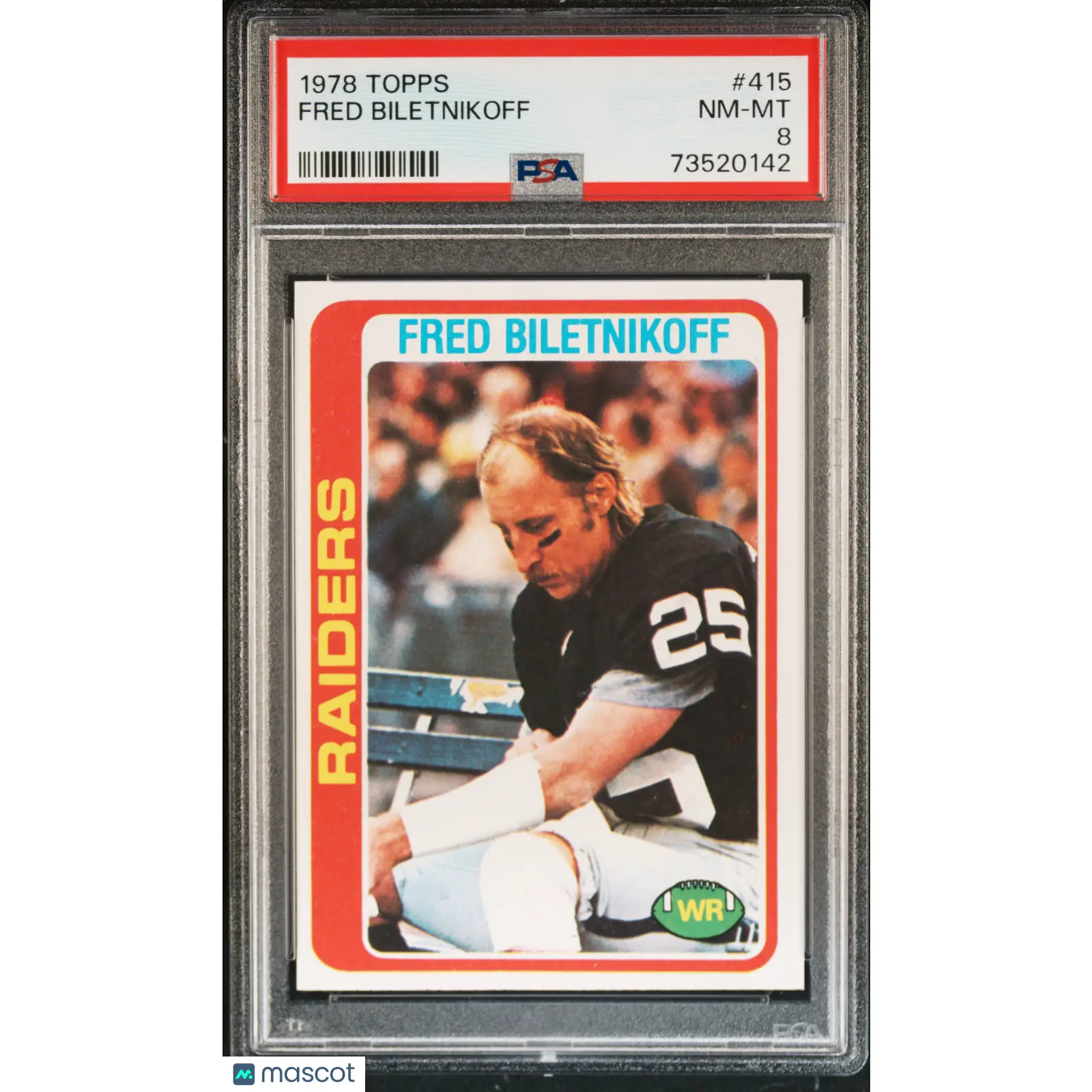 Fred Biletnikoff PSA 1978 Topps Football #415 8 73520142