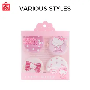 Miniso Hello Kitty Makeup Sponges Set, Soft Reusable Bb Cream Foundation Sponge, Waterproof Powder Puff, Makeup Puffs for Face Eye Contour, Christmas Gift, Beauty Sponges, Blending Beauty Sponge