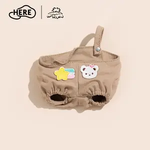 WAKUKU Pandada Collectible figurine in light brown suspenders