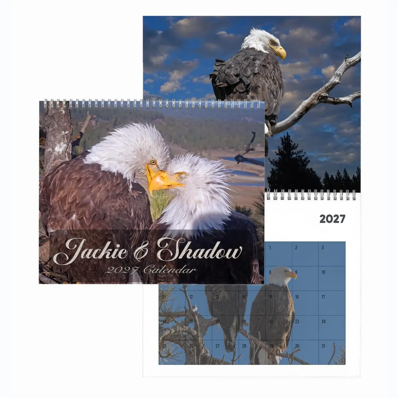 Jackie & Shadow  Calendars 2027 ,Love Story Jackie & Shadow Wall Calendars, Calendar for Home Decor, Nature lover