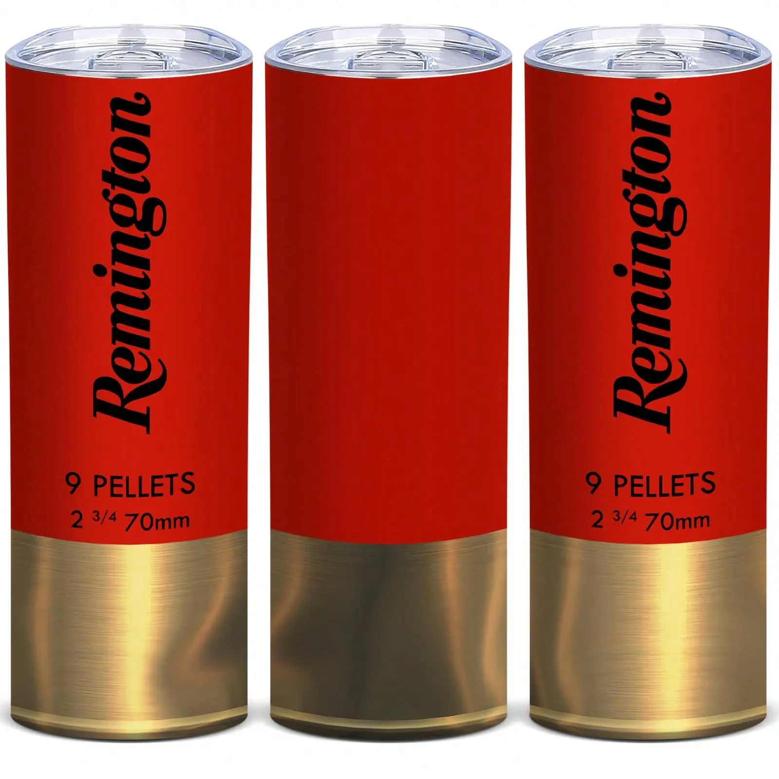 20oz Stainless Airtight BPA-Free Remington Shotgun Look Shell Pattern Tumbler, Portable Drinkware, Gift For Him