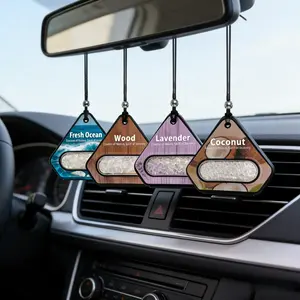 Car Essential Oil Diffuser, Hanging Car Air Freshener, Interior Accessories for Home and Office, Car Aromatherapy Diffuser, Car Interior Diffusers, Car Fragrance