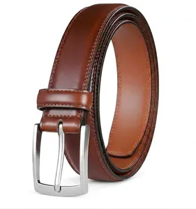 Men's Leather Dress Belt 1Pack, Fashion & Classic Designs for Work Business and Casual